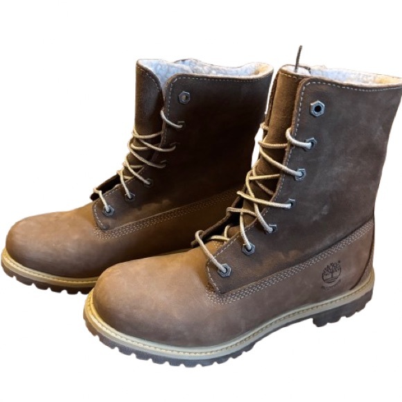 Timberland Tan Lace-Up Winter Boots - Picture 4 of 5